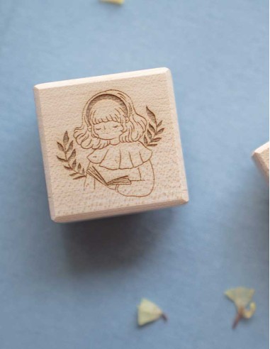 Little Bookworm  Wood Stamp | Sho Little Happiness