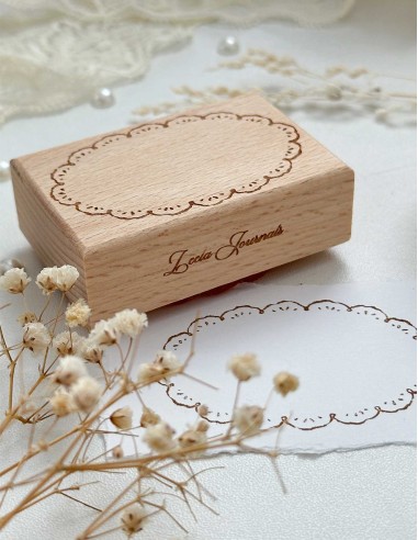 Lace Doily Wood Stamp | Leela Journals
