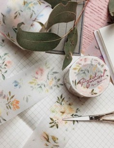 Pinkish Carnival Matte PET tape | Meow Illustration