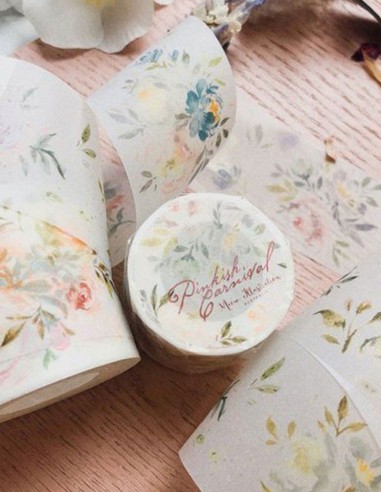 Pinkish Carnival Matte PET tape | Meow Illustration