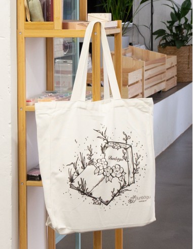 Tote Bag Flowers & Notebooks | Bunbōgu