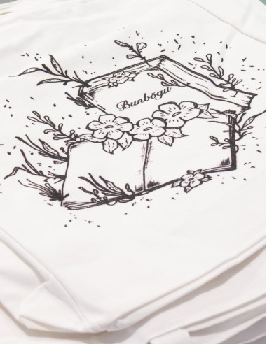 Flowers & Notebooks Tote Bag | Bunbōgu