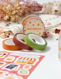 Set de 3 Washi Tape Básicos Coffee & Journaling | Dalia Journals