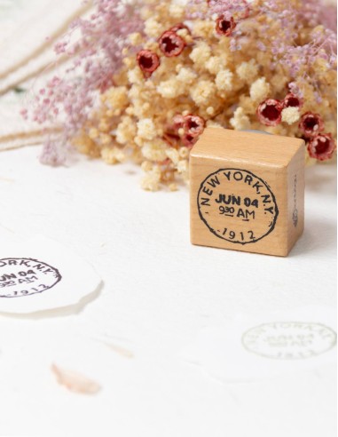 Sello de madera Post Stamp NY | Bunbogu