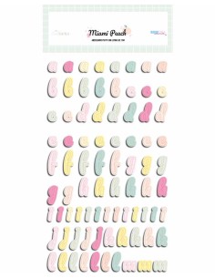 Abecedario Puffy Miami Peach| The Mint Feather