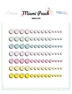 Enamel Dots Miami Peach| The Mint Feather