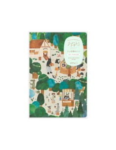 Yuru Log Notebook B6 Forest Animal | Midori