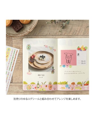 Yuru Log Notebook B6 My Life | Midori