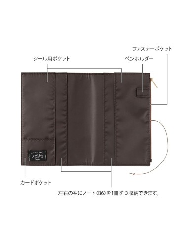 Funda de Tela Light Blue para Libretas B6 Yuru Log | Midori