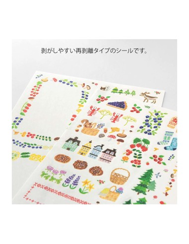 Yuru Log Stickers Scandinavia | Midori