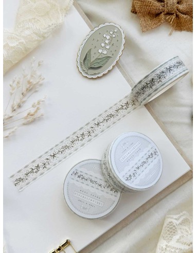Washi Tape Lily of the Valley Lace 15mm | Leela Journals