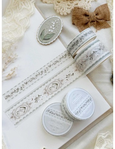 Washi Tape Lily of the Valley Lace 15mm | Leela Journals