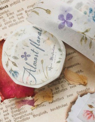 PET tape Almost floral (Matte PET) | Meow Illustration