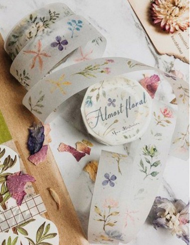 PET tape Almost floral (Matte PET) | Meow Illustration