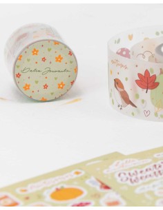 Masking Tape PET (Matte) Autumn 40 mm | Dalia Journals