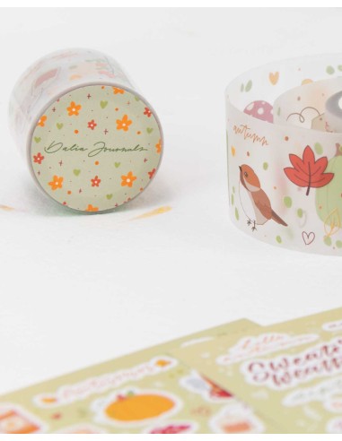 Masking Tape PET (Matte) Autumn 40 mm | Dalia Journals
