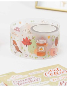 Masking Tape PET (Mate)  Autumn 40 mm | Dalia Journals