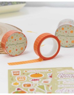 Washi Tape Básico Cuadritos Autumn | Dalia Journals