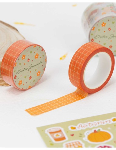 Washi Tape Básico Cuadritos Autumn | Dalia Journals