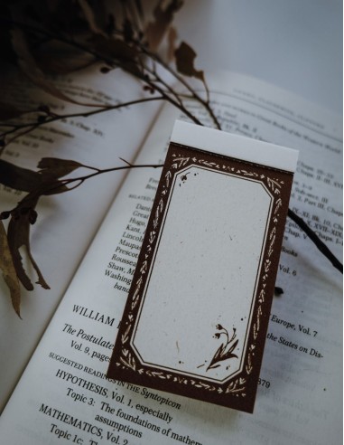Memo pad Letterpress Maple | Meow Illustration