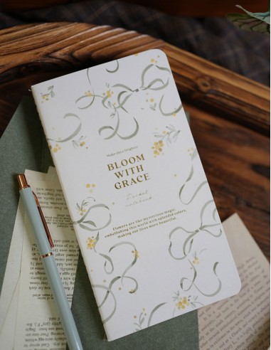 Green Bow Thread-Bound Notebook | wwiinngg