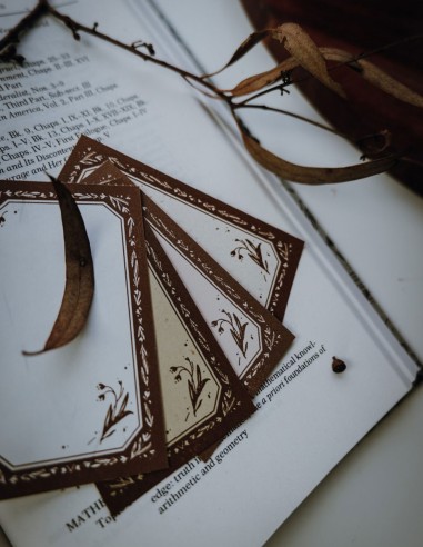 Memo pad Letterpress Maple | Meow Illustration