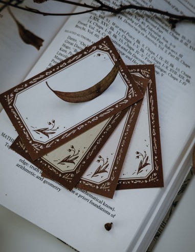 Memo pad Letterpress Maple | Meow Illustration