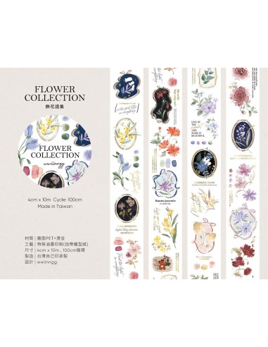 Loop PET tape Flower Collection (matte) | wwiinngg