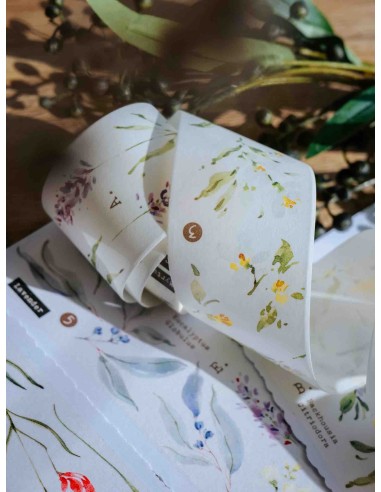 Scent.floral Washi-tape | Meow Illustration