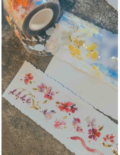 Bucle PET tape Rainbow Friends vol.2 con Foil dorado rosado (Brillo) | Meow Illustration
