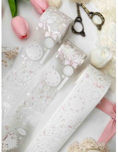 Bucle Bows & Pearls Formas Pre-cortadas PET (Brillo) | Leela Journals
