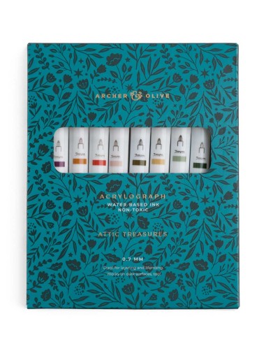 Rotuladores Acrylograph Attic Treasures 0.7mm| Archer & Olive