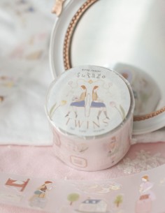 PET tape (Mate) Twins (Pre-cortado) | Teayou