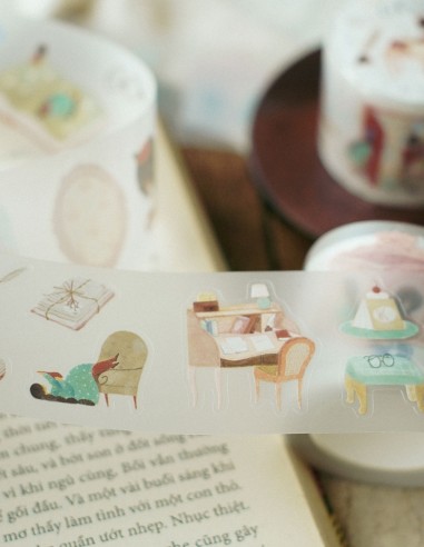 PET tape (Mate) The Enchanted Library (Pre-cortado) | Teayou