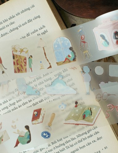 The Enchanted Library PET Tape (Matte) (Kiss-cut) | Teayou