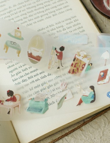 The Enchanted Library PET Tape (Matte) (Kiss-cut) | Teayou