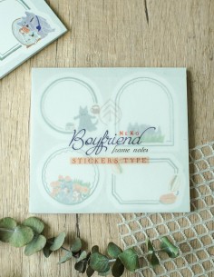 Bloc de etiquetas adhesivas Neko Boyfriend | Teayou