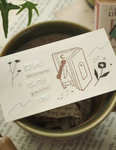 Immersion Wood Stamp [The Enchanted Library Collection] | Teayou