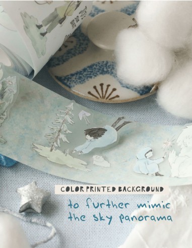 Loop Jiji on the Clouds PET Tape (Matte) (Kiss-cut) | Teayou