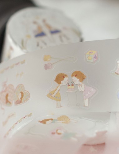 Loop Twins PET Tape (Matte) (Kiss-cut) | Teayou