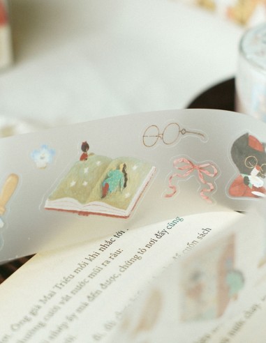 Loop The Enchanted Library PET Tape (Matte) (Kiss-cut) | Teayou