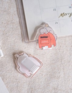 Clip Acrílico con pinza Cat & Mailbox | Sho Little Happiness