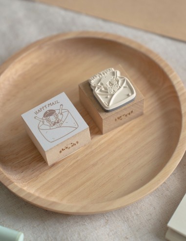 Sello de madera Happy Mail | Sho Little Happiness