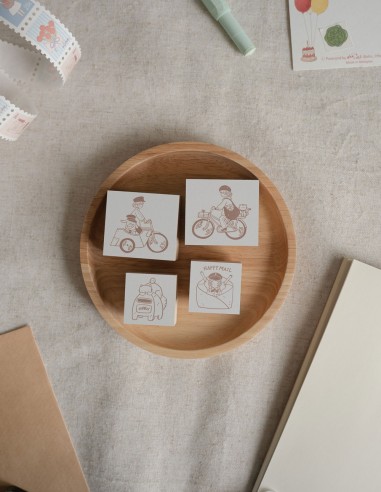Happy Mail Wood Stamp | Sho Little Happiness