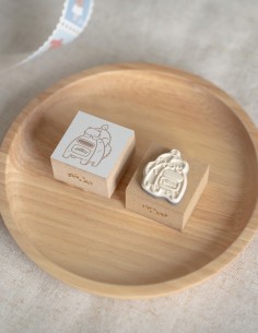 Cat & Mailbox Wood Stamp | Sho Little Happiness