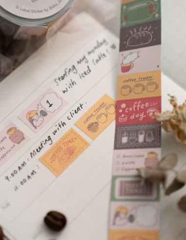 Etiquetas Adhesivas Coffee | Sho Little Happiness