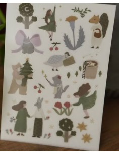 Dancing in the Forest Print-On Stickers | Ivy Snow
