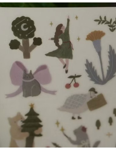Dancing in the Forest Print-On Stickers | Ivy Snow
