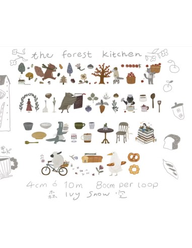 Bucle PET tape (Mate) The Forest Kitchen | Ivy Snow
