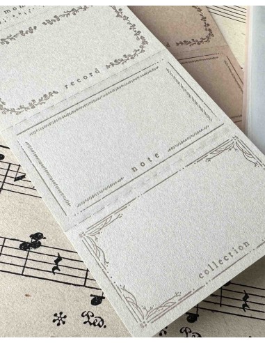 Gray & Beige 5 Pattern Label Book | Oeda Letterpress